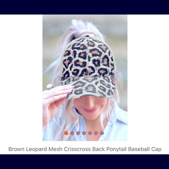 Accessories - Women’s leopard print baseball cap